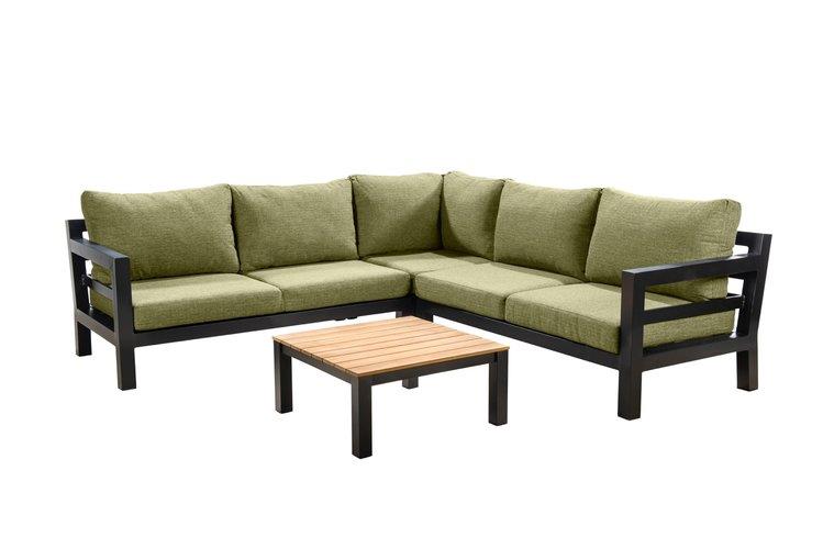 loungesetyoimidoriblackemeraldgreenteak4delig